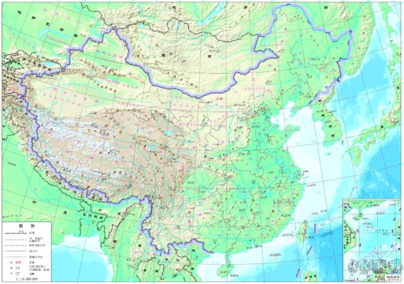 中国地形地势图 2021官方版