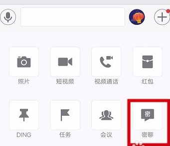 钉钉电脑版怎么密聊