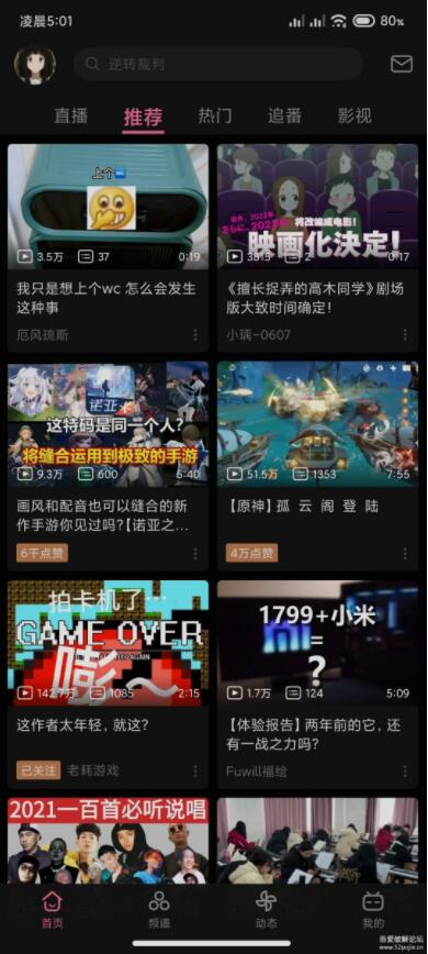 哔哩哔哩精简无广告版