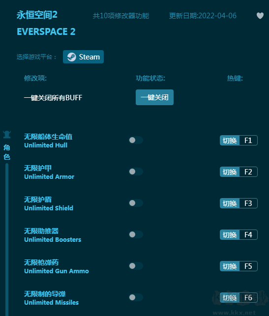 永恒空间2十项修改器