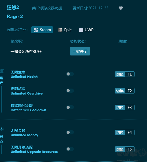 狂怒2十二项修改器