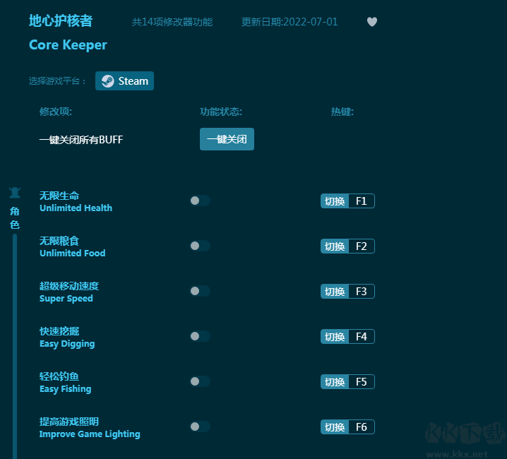 地心护核者十四项修改器