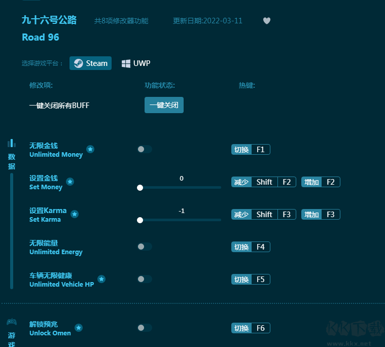 九十六号公路八项修改器