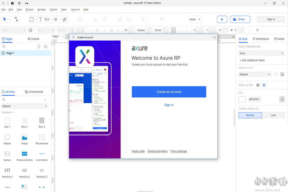 Axure RP最新版PC端