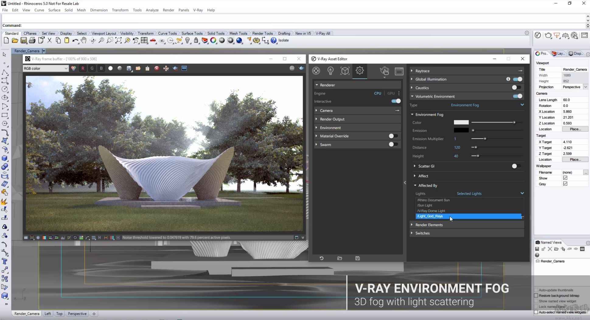 V-Ray for Rhino 渲染引擎