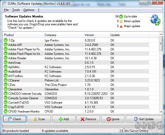 SUMo Pro软件检测更新