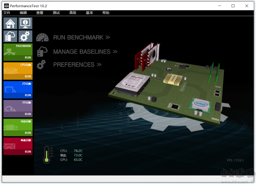 PassMark PerformanceTest主板性能测试