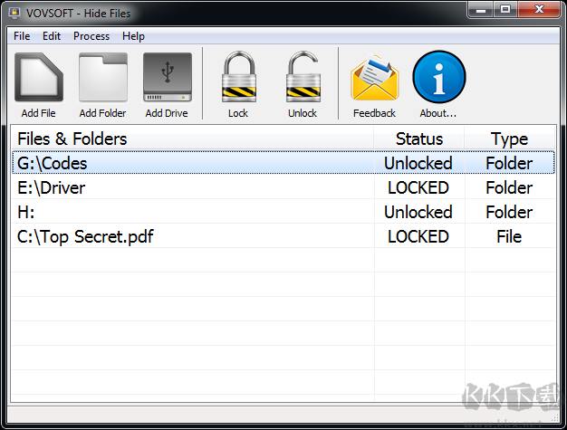 VovSoft Hide Files(文件隐藏工具)