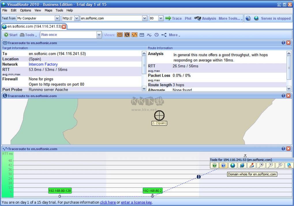 VisualRoute(网络路径回溯分析工具)