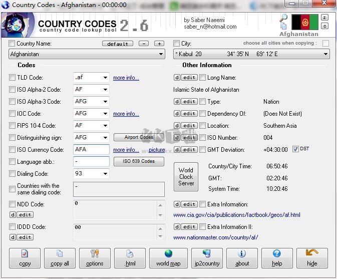 Country Codes中国编码