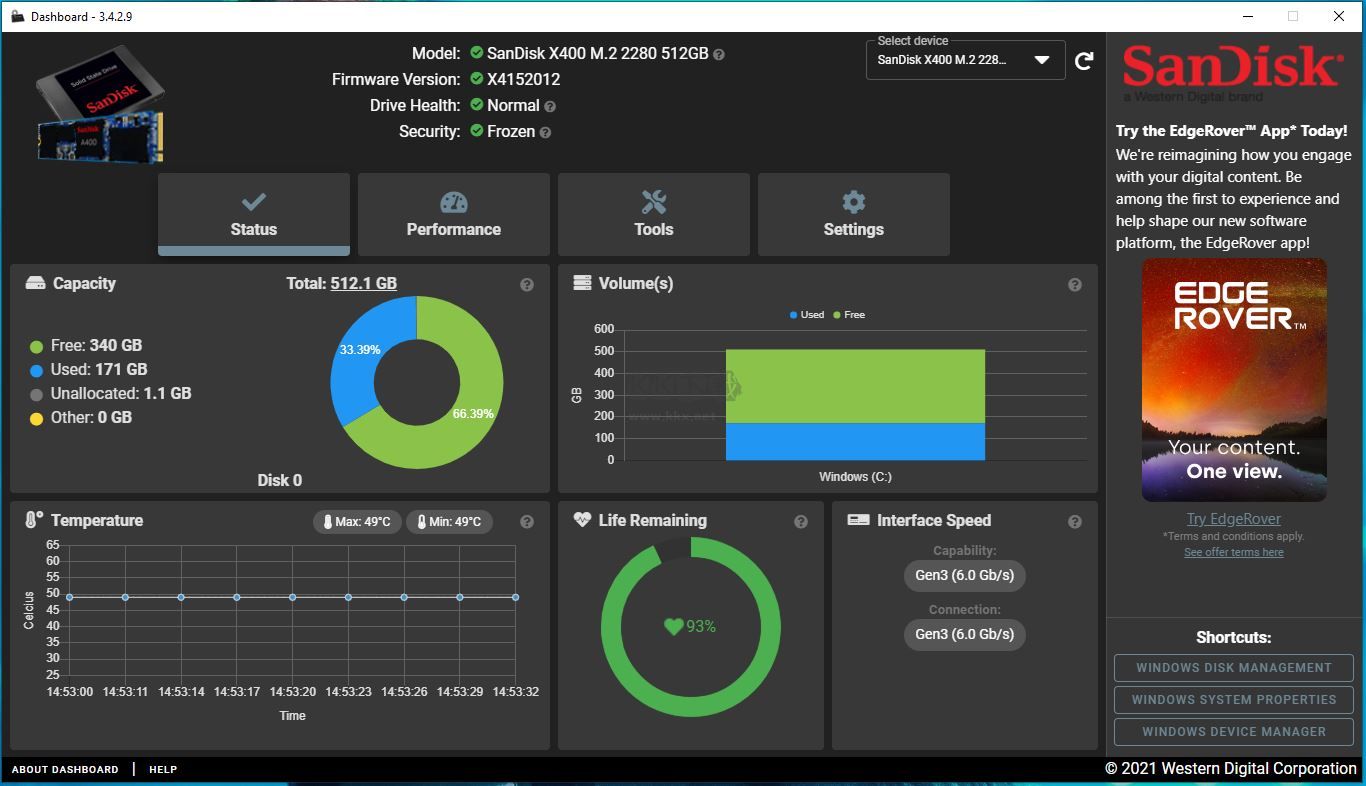 WD SSD Dashboard最新版