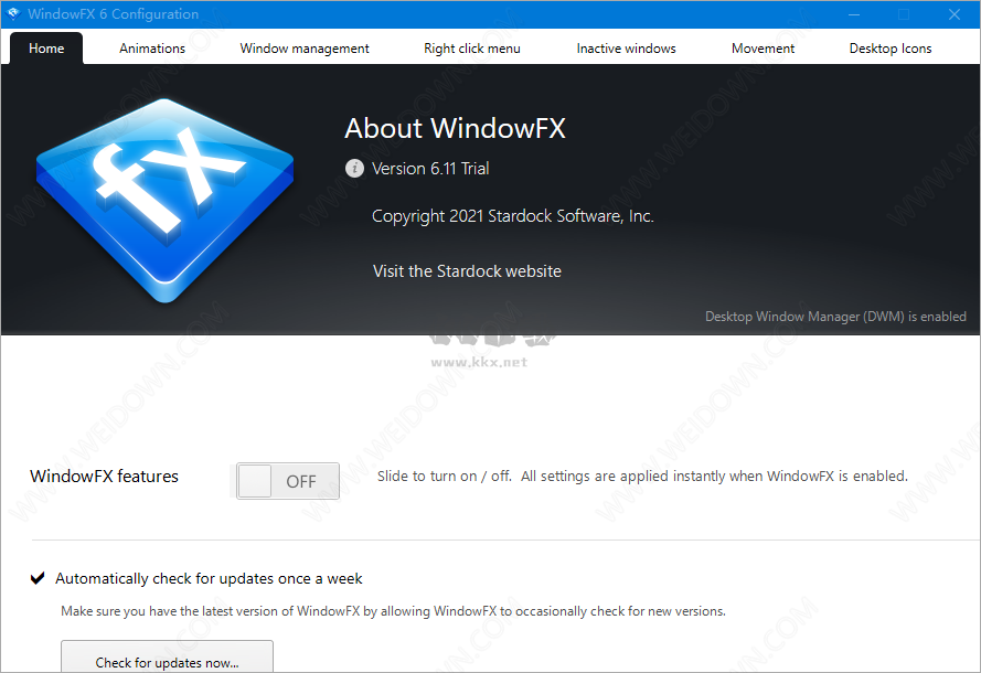 Stardock WindowFX PC客户端官方最新版