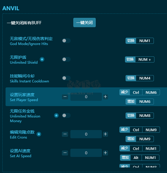 ANVIL十五项风灵月影修改器