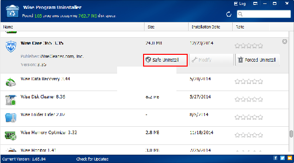 Wise Program Uninstaller最新版