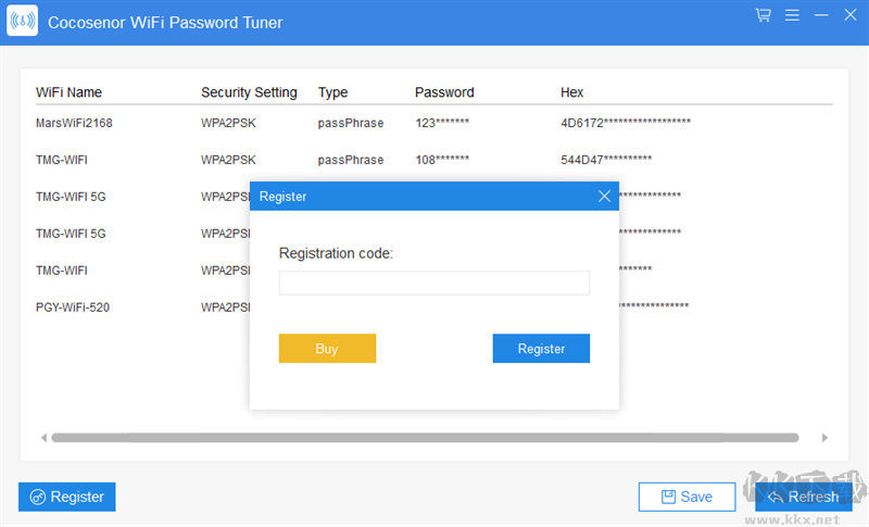 Cocosenor WiFi Password Tuner(Windows密码调谐器)