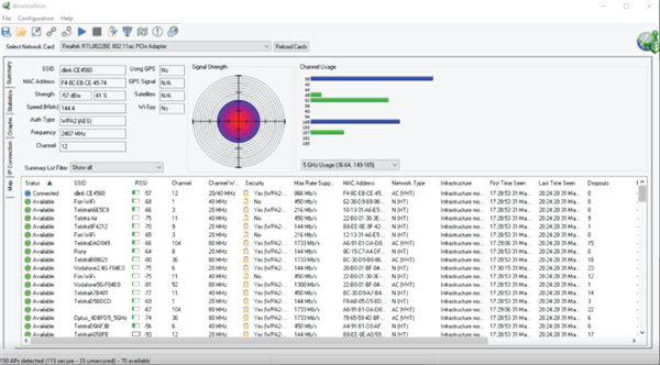 wirelessmon(无线信号测试软件)