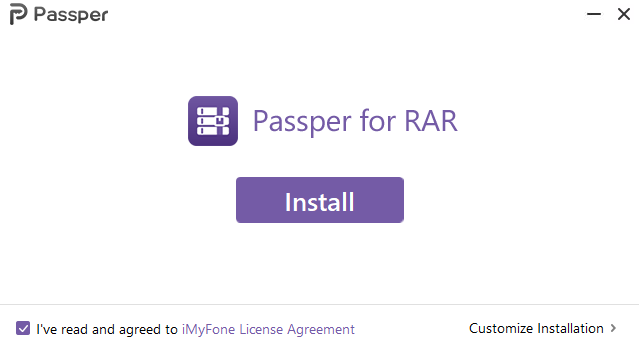 Passper for RAR (rar密码移除工具)