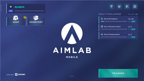  Official version of aimlab mobile game