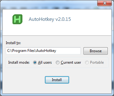 AutoHotkey(热键脚本语言编辑器)