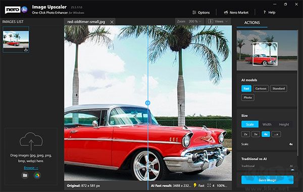 Nero AI Image Upscaler(AI图像品质提升工具)