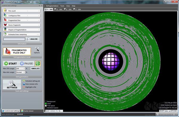 DiskTrix UltimateDefrag(磁盘整理器)