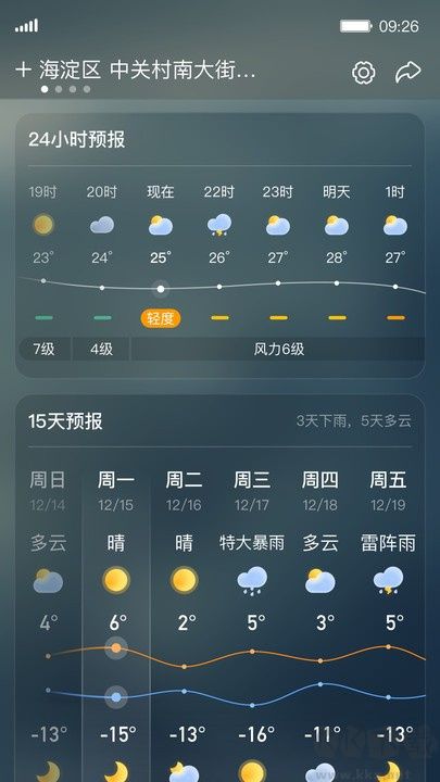 呱呱天气预报app标准版