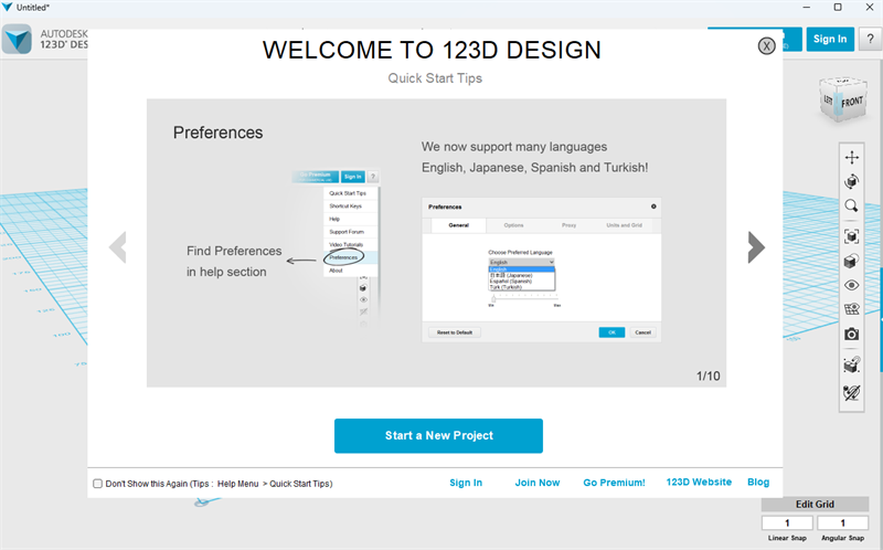 Autodesk 123d design(3D三维CAD绘图软件)