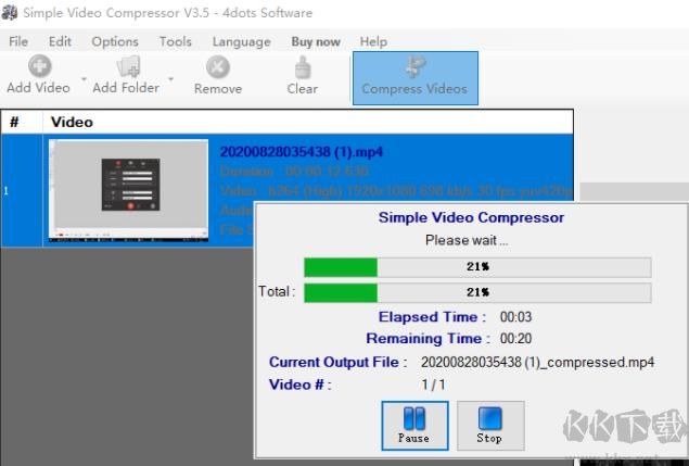 Simple Video Compressor(简单视频压缩器)