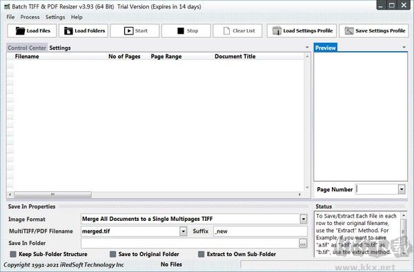 Batch TIFF PDF Resizer(PDF文件处理软件)