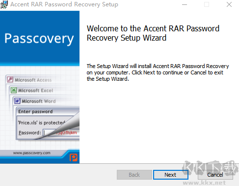 Accent RAR Password Recovery Pro