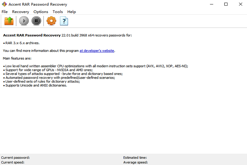 Accent RAR Password Recovery Pro(RAR密码破解工具)