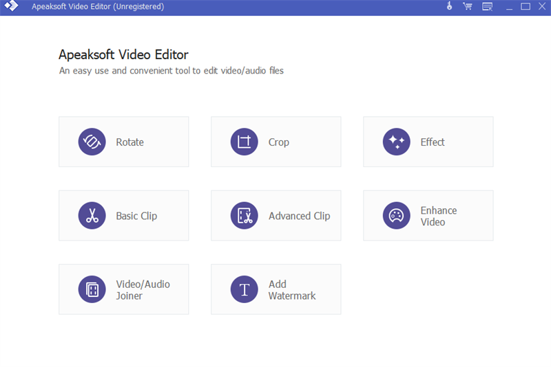 Apeaksoft Video Editor(视频编辑剪辑)