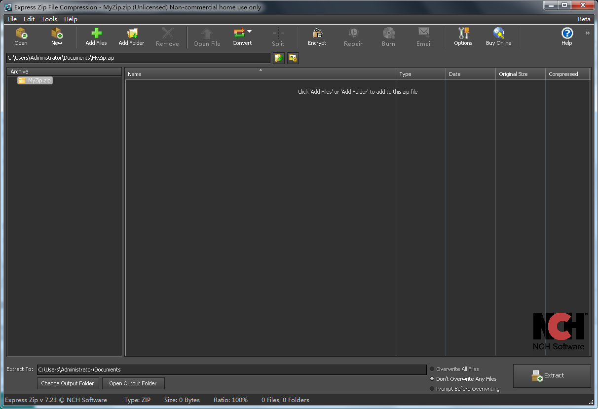 Express Zip File Compression(文件压缩解压工具)