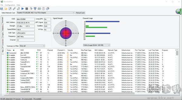 wirelessmon(无线信号测试软件)