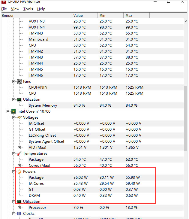 HWMonitor(cpu检测工具)