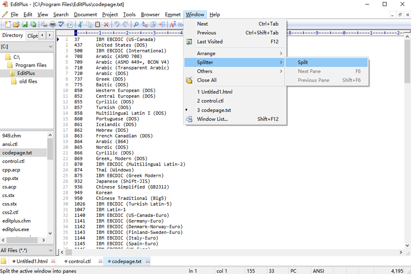 EditPlus(Windows 平台编辑器)