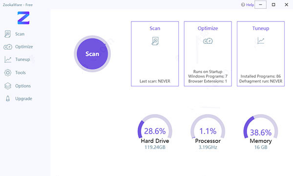 ZookaWare Pro(电脑优化清理软件)