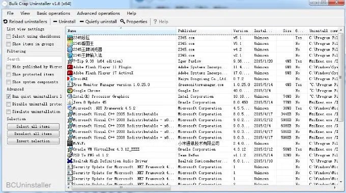 Bulk Crap Uninstaller(批量卸载工具)