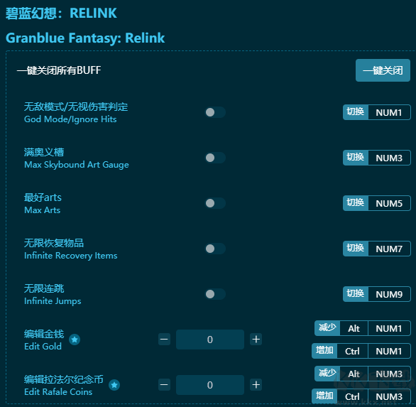 碧蓝幻想relink三十二项修改器标准版