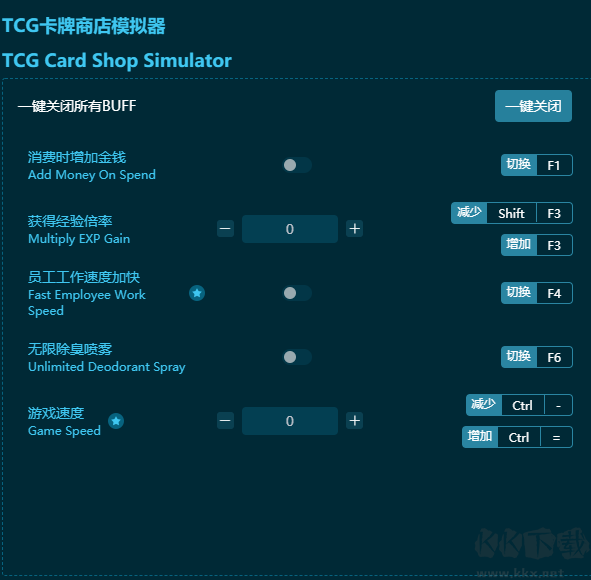 TCG卡牌商店模拟器二十八项修改器最新版