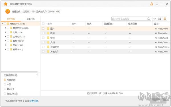 疯师傅数据恢复大师免费中文版使用方法截图9