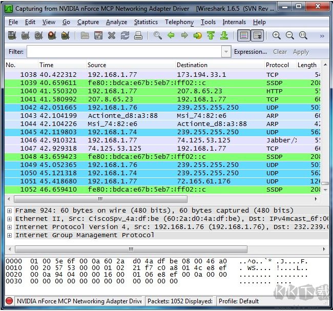 wireshark（网络抓包工具）