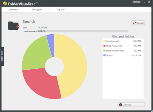 FolderVisualizer(硬盘空间分析工具)