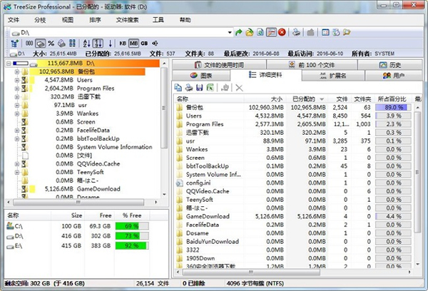 TreeSize(磁盘数据管理工具)