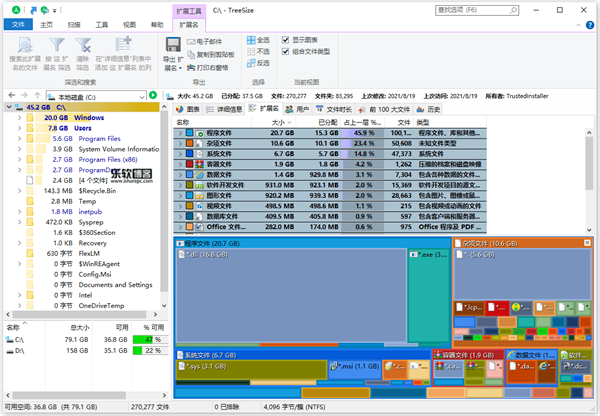 TreeSize(磁盘数据管理工具)