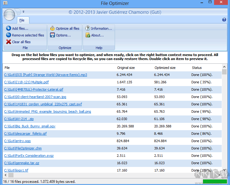 FileOptimizer(文件批量压缩工具)