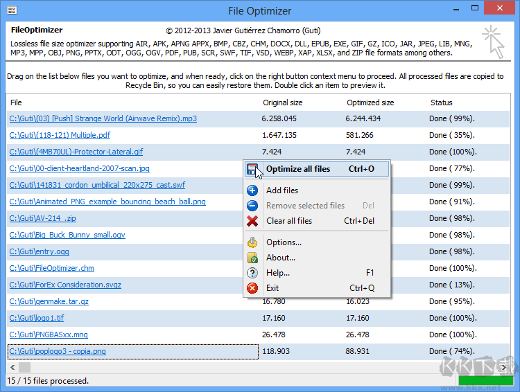 FileOptimizer(文件批量压缩工具)