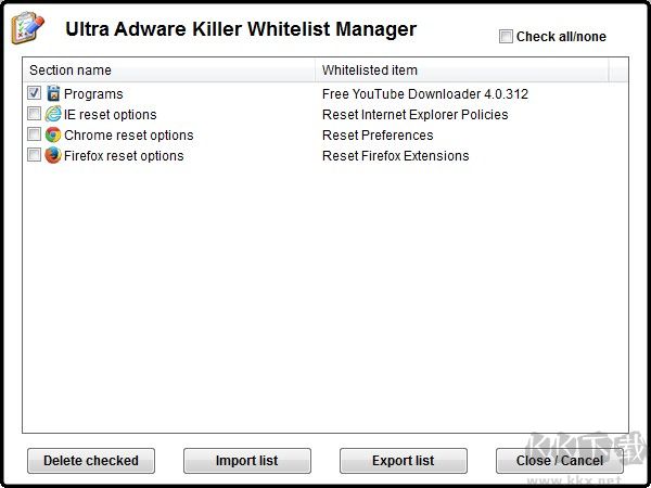 Ultra Adware Killer(Windows 广告软件清除器)