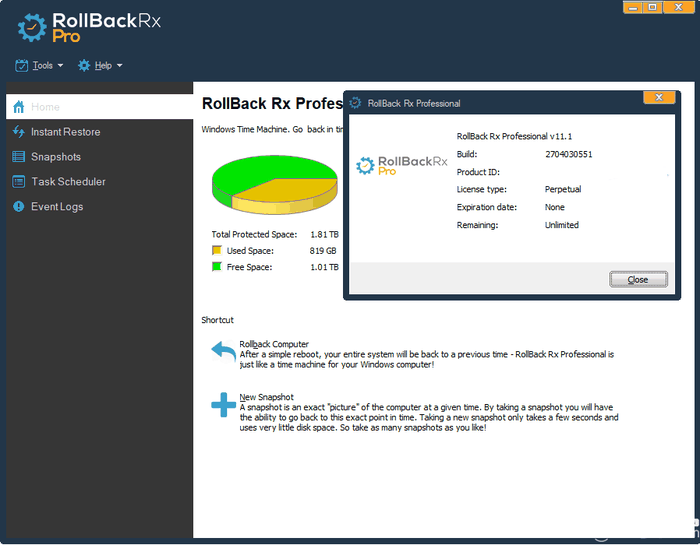 RollBack Rx(系统恢复还原软件)