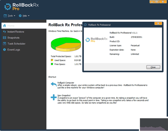 RollBack Rx(系统恢复还原软件)